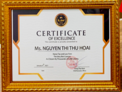 Luật sư của Hà Nội Luật được ghi nhận là Luật sư xuất sắc hàng đầu do Cổng thông tin Luật sư Việt Nam iLAW bình chọn